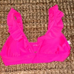 Hot pink aerie bathing suit top